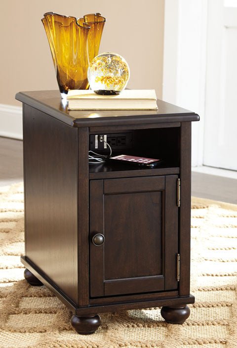 Barilanni Chairside End Table with USB Ports & Outlets Accent & End Tables| Ashley Homestore