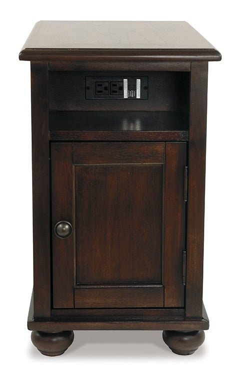 Barilanni Chairside End Table with USB Ports & Outlets Accent & End Tables| Ashley Homestore