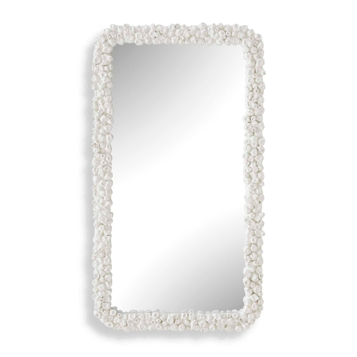Barnacle Rectangular White Mirror Mirrors| Uttermost