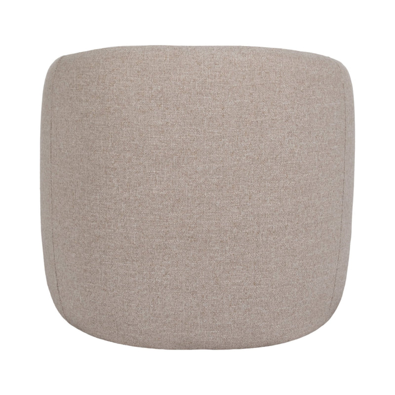 Barrel Arm Chair, Beige - Al Rugaib Furniture