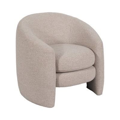 Barrel Arm Chair, Beige - Al Rugaib Furniture
