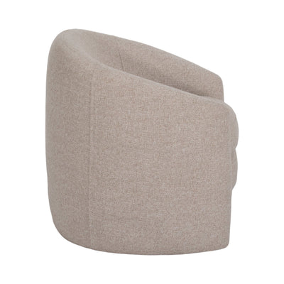 Barrel Arm Chair, Beige - Al Rugaib Furniture