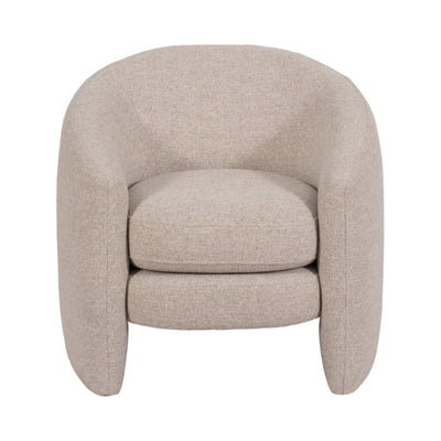 Barrel Arm Chair, Beige - Al Rugaib Furniture