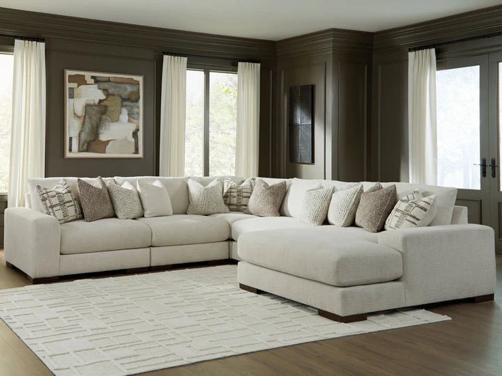 Barrelton 5 - Piece Sectional with Chaise - Al Rugaib Furniture