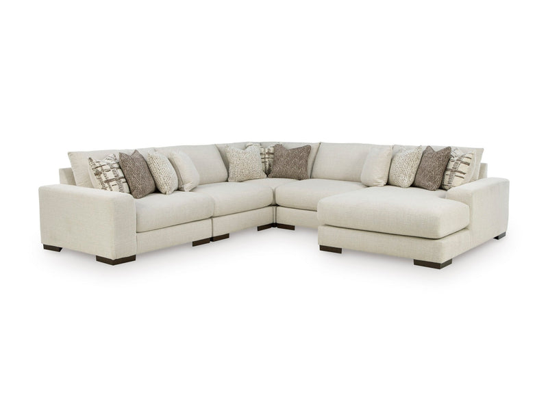 Barrelton 5 - Piece Sectional with Chaise - Al Rugaib Furniture