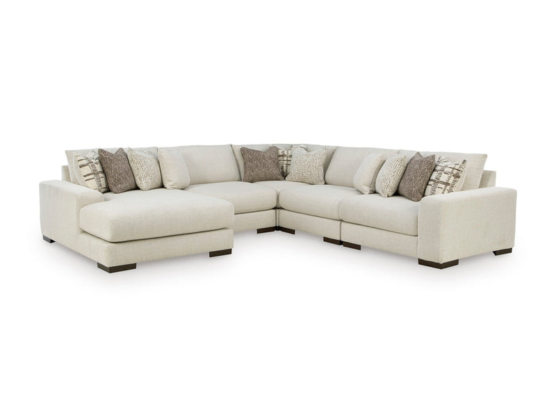 Barrelton 5 - Piece Sectional with Chaise - Al Rugaib Furniture