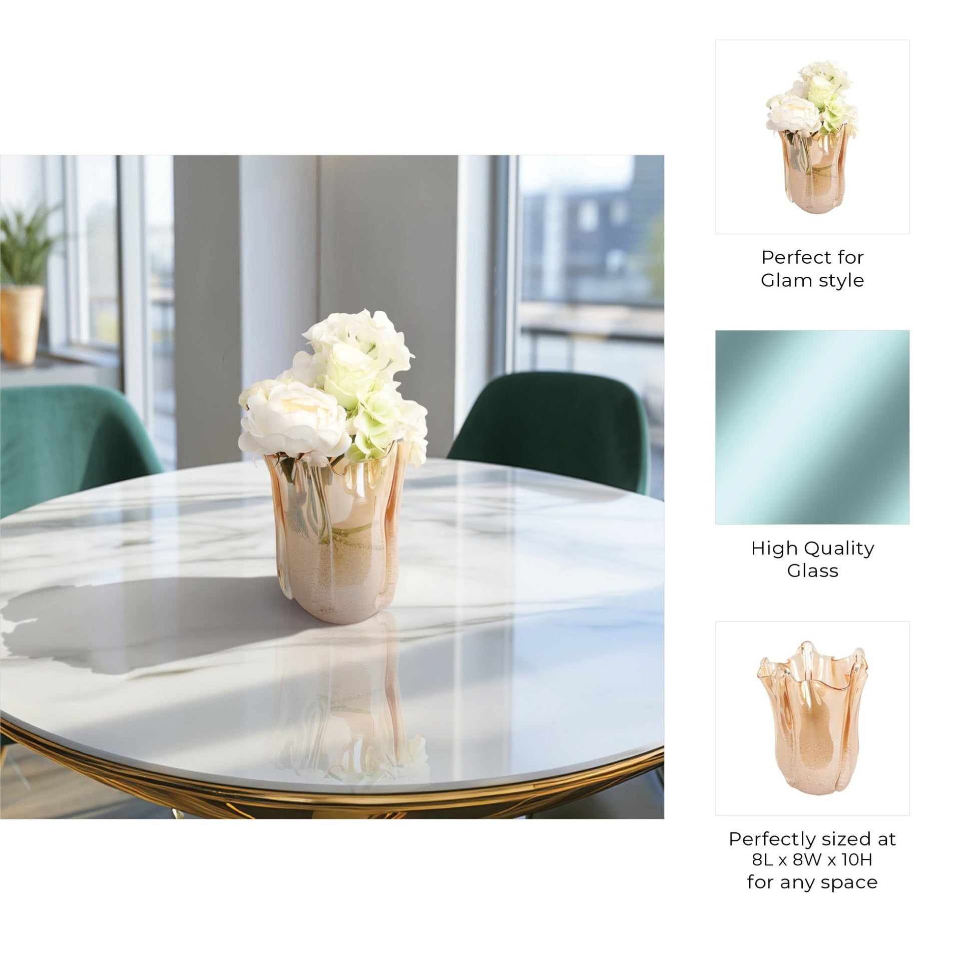 Bartoli Artisan Blown Glass Vase Vases and Jars| Sagebrook Home