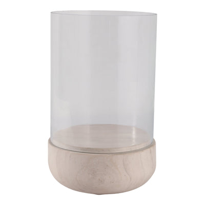 Bashan Medium Marble Candle Hurricane - Al Rugaib Furniture