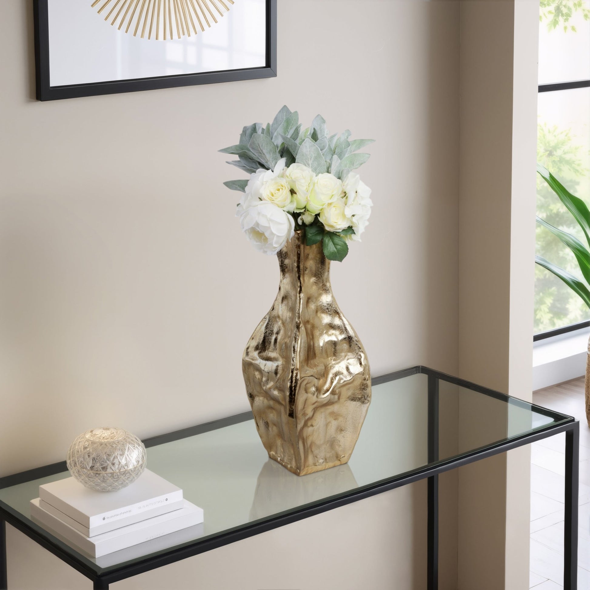 Bastia Gold Vase Vases and Jars| Sagebrook Home
