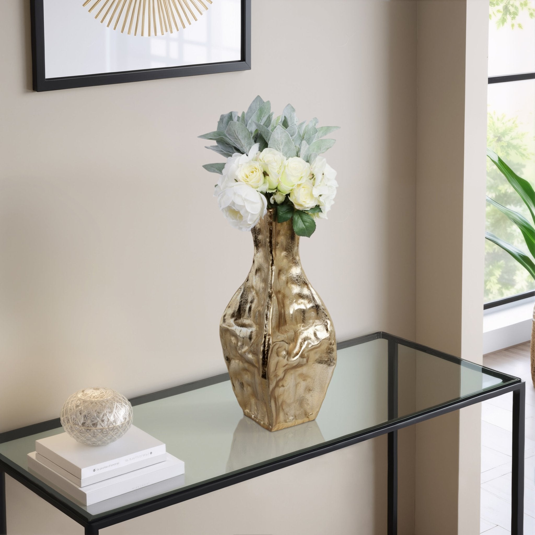Bastia Gold Vase Vases and Jars| Sagebrook Home