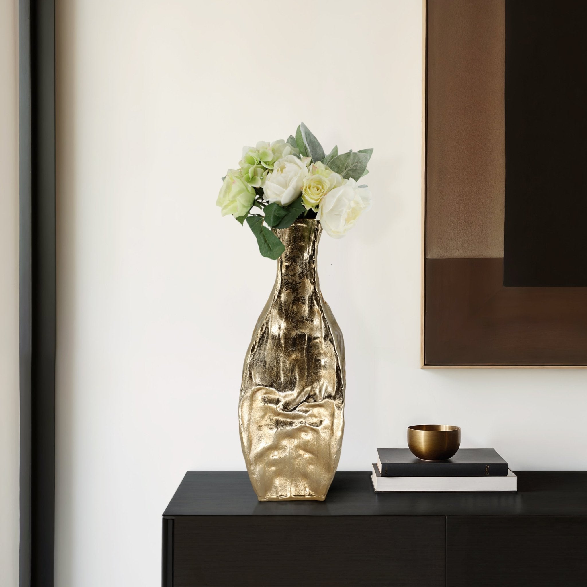 Bastia Gold Vase Vases and Jars| Sagebrook Home