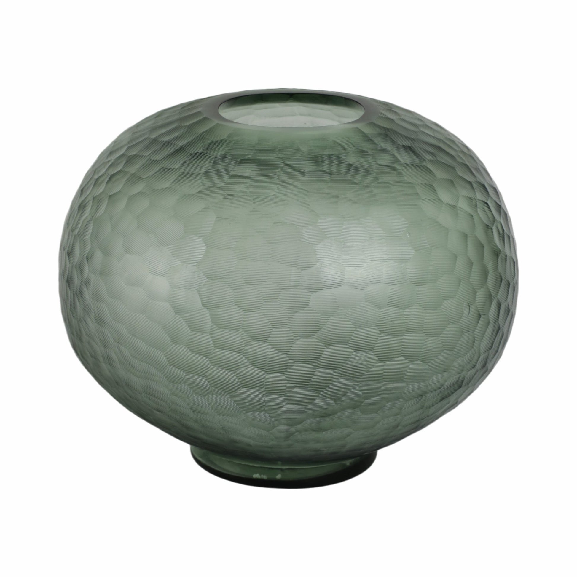 Bastia Green Glass Vase Vases and Jars| Sagebrook Home