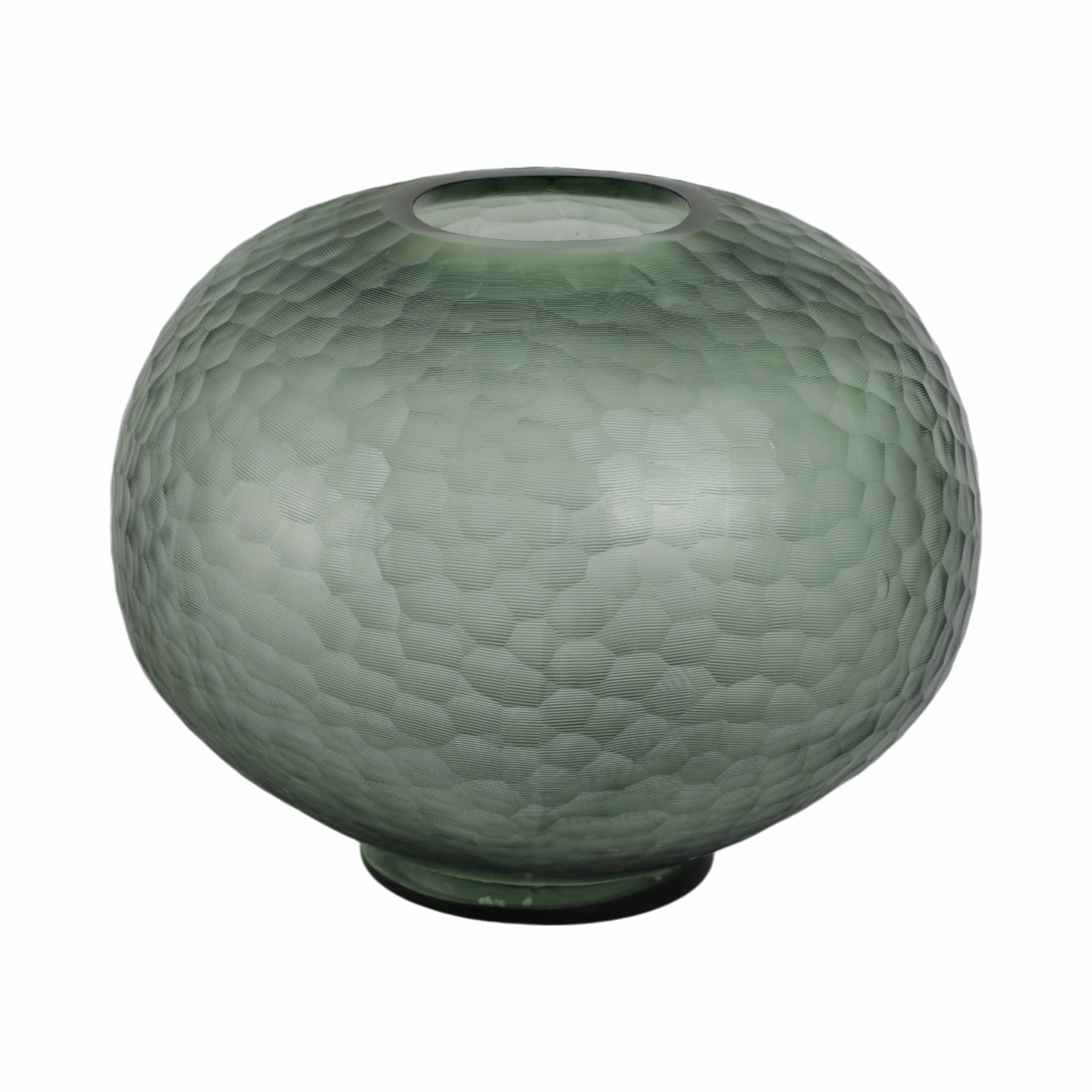Bastia Green Glass Vase Vases and Jars| Sagebrook Home