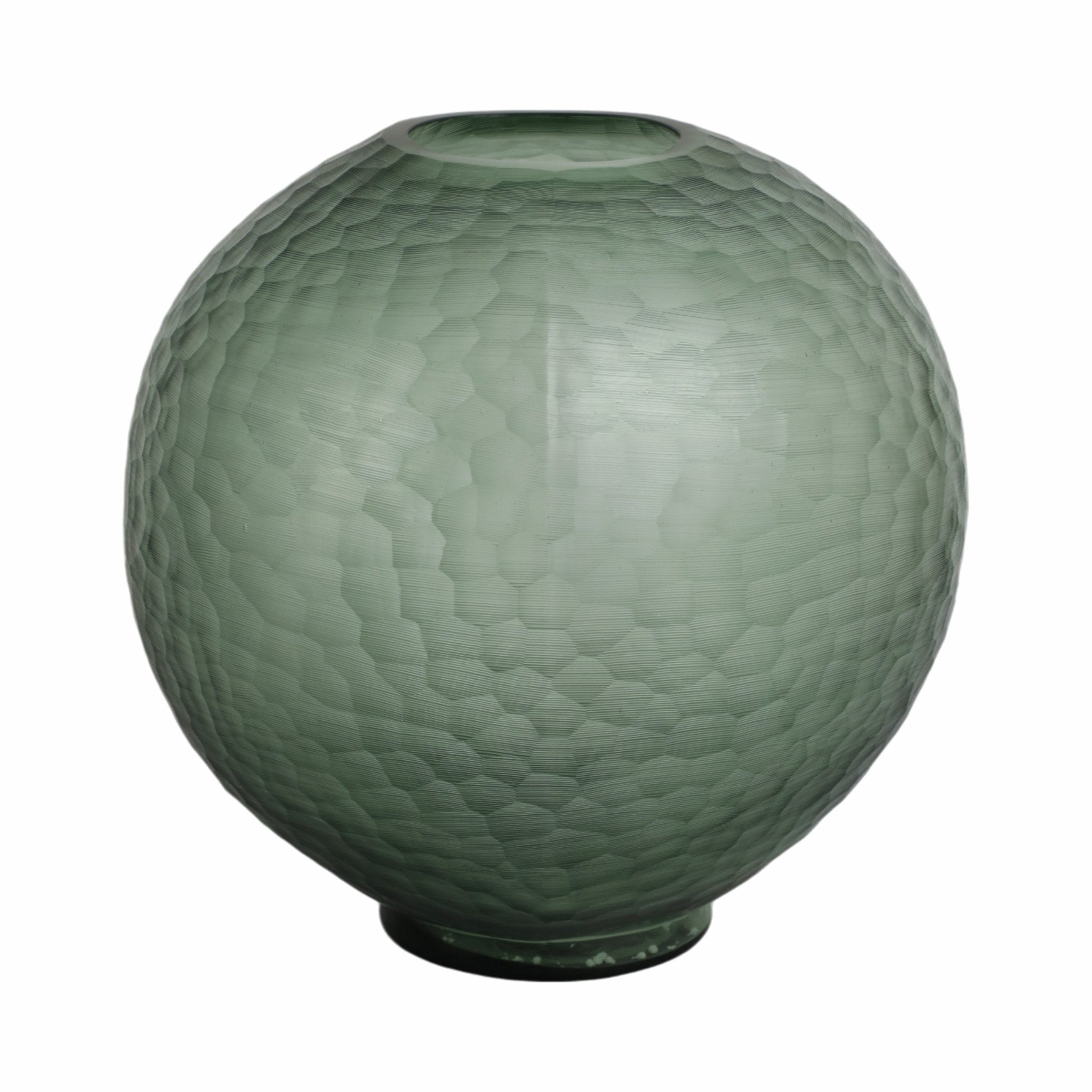 Bastia Green Glass Vase Vases and Jars| Sagebrook Home