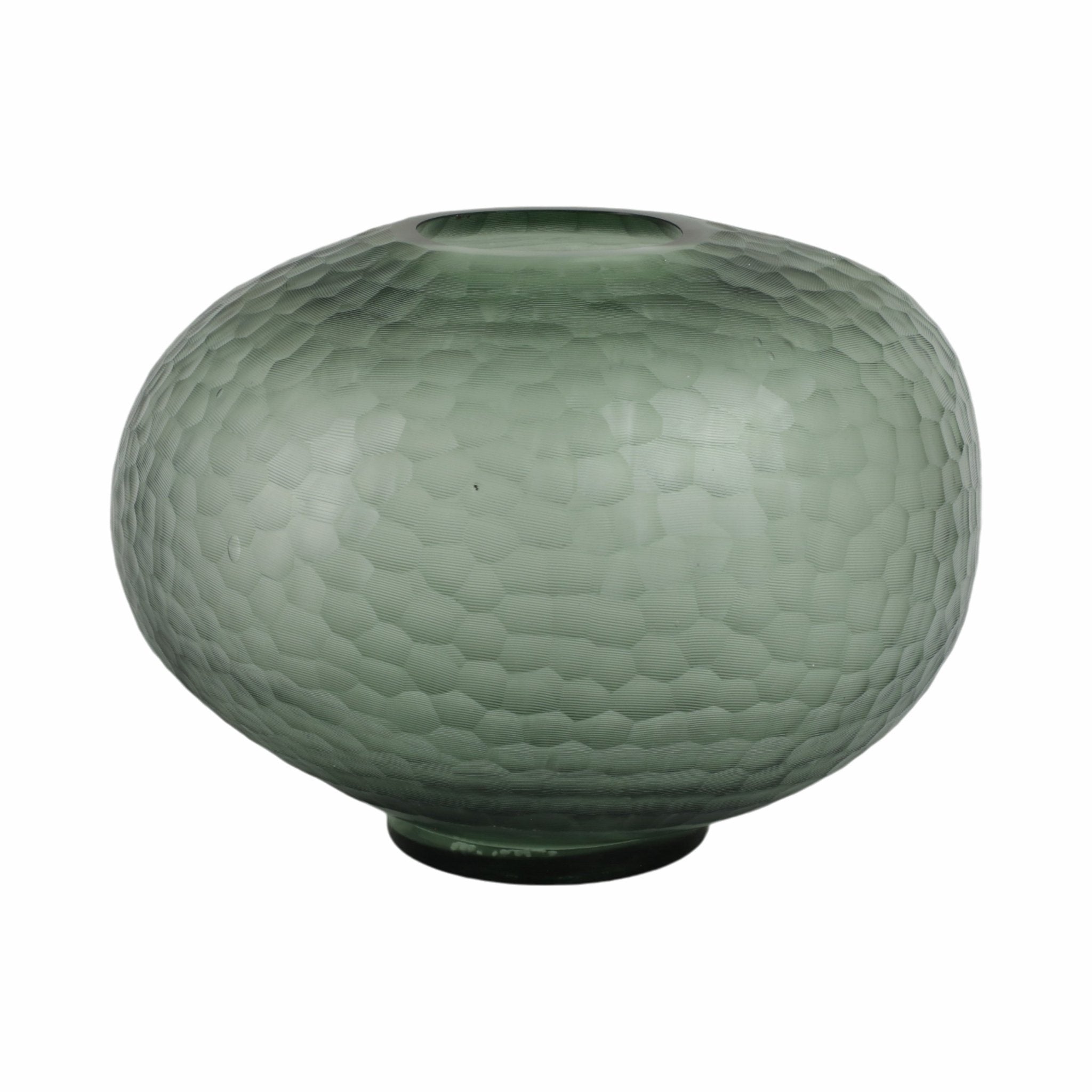 Bastia Green Glass Vase Vases and Jars| Sagebrook Home