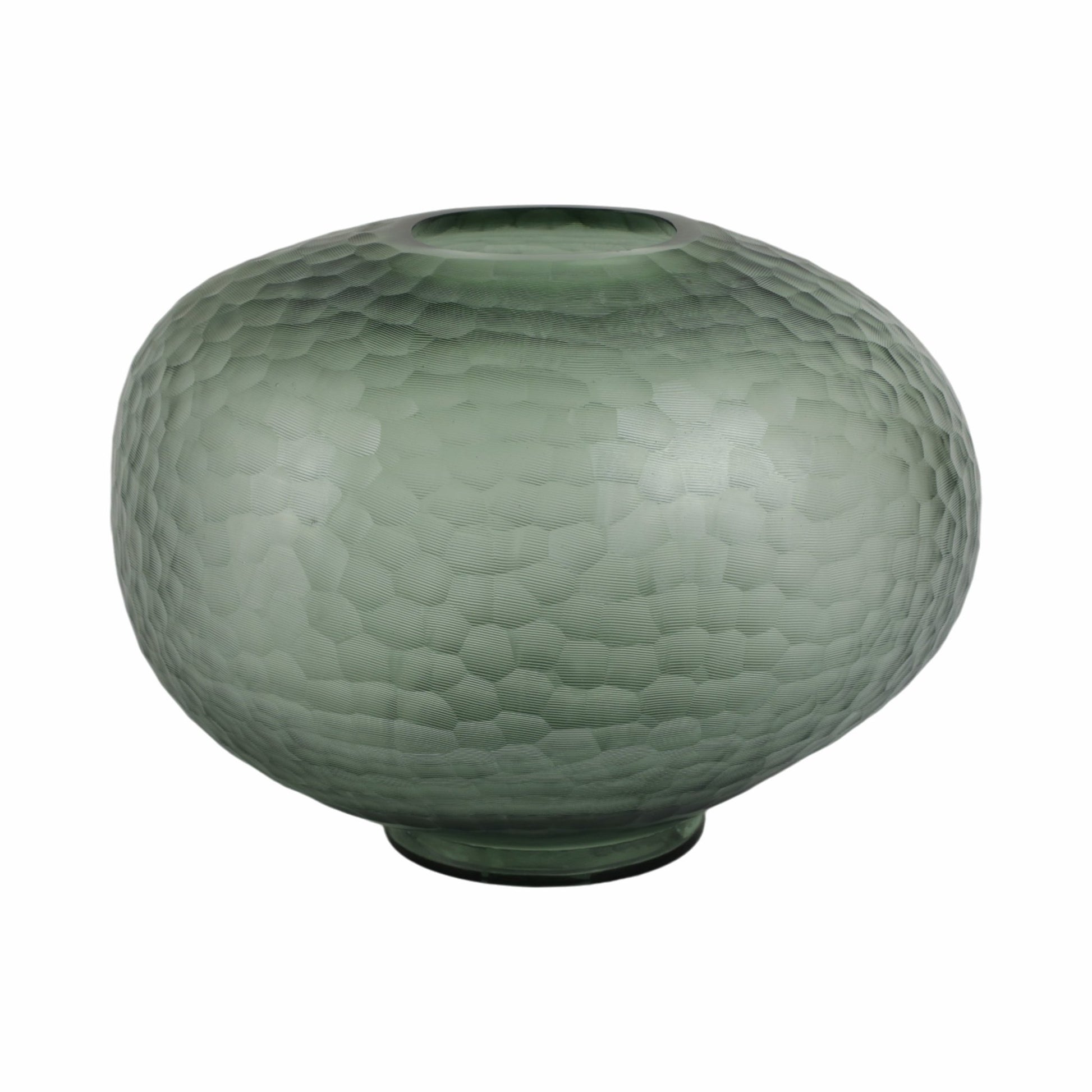 Bastia Green Glass Vase Vases and Jars| Sagebrook Home