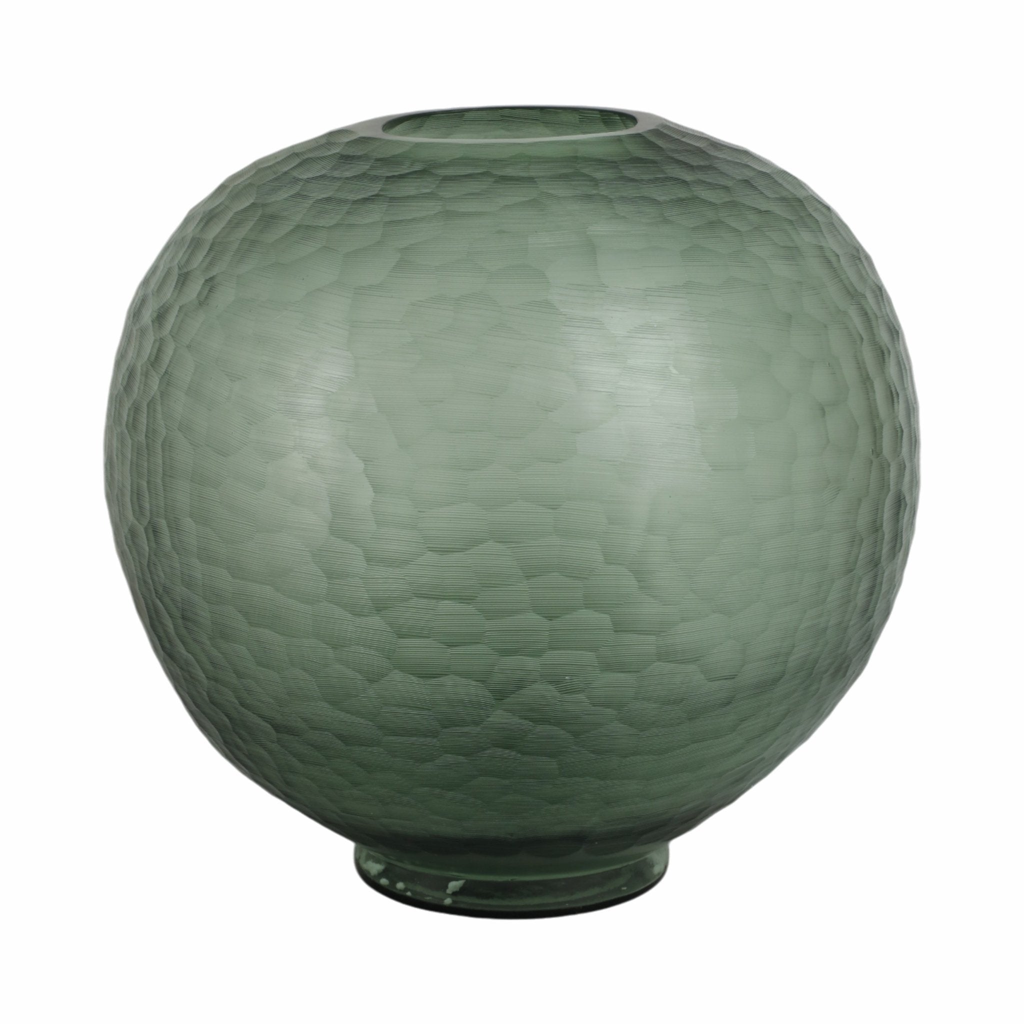 Bastia Green Glass Vase Vases and Jars| Sagebrook Home