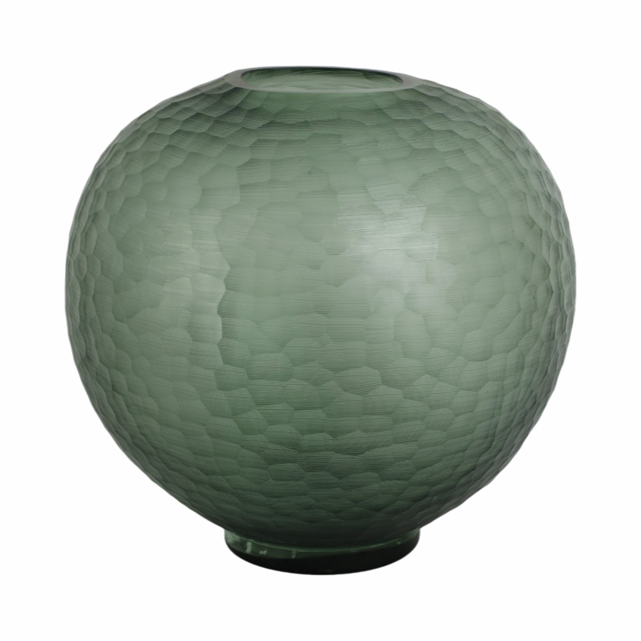 Bastia Green Glass Vase Vases and Jars| Sagebrook Home