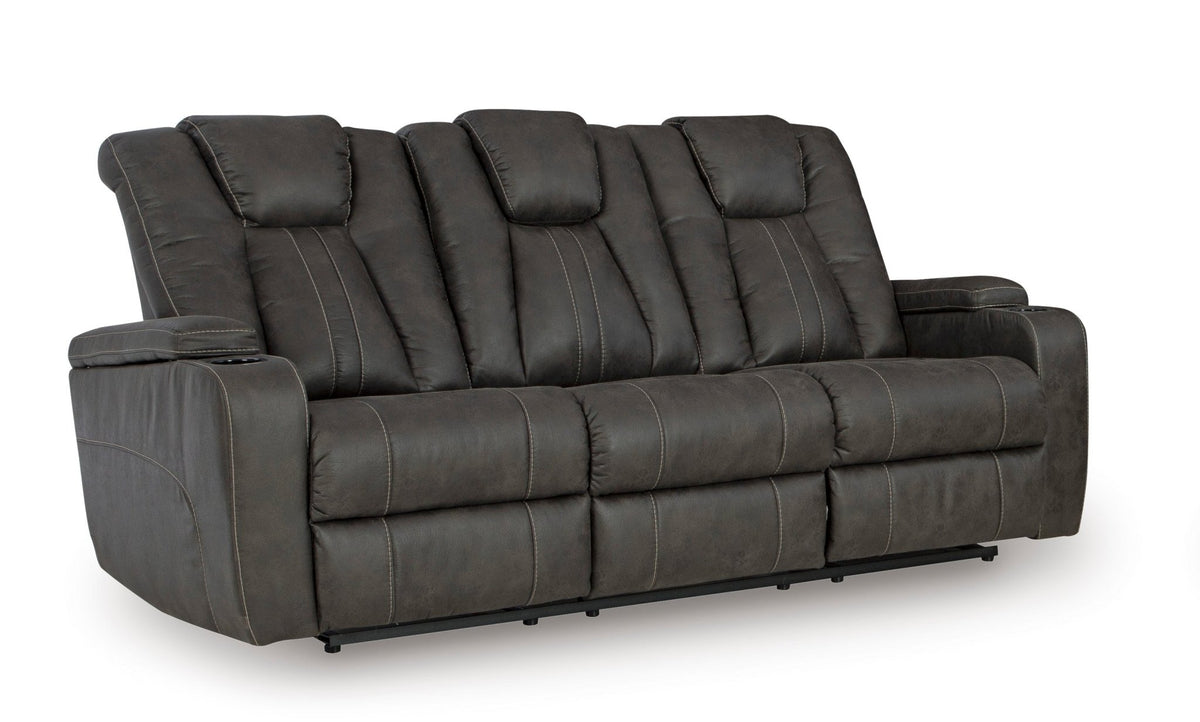 Batavia Pier Reclining Sofa w/ Drop Down Table Recliners| Ashley Homestore