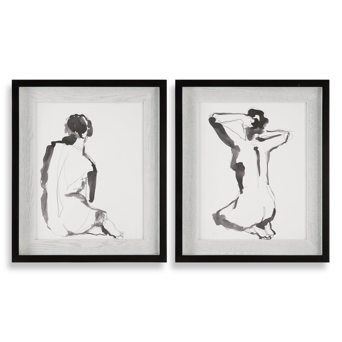 Bathers Framed Prints, S/2 Table Decors| Uttermost