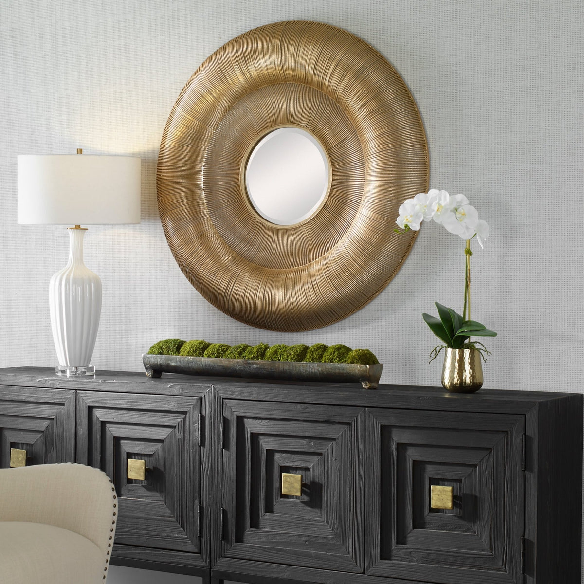Bauble Round Mirror Mirrors| Uttermost