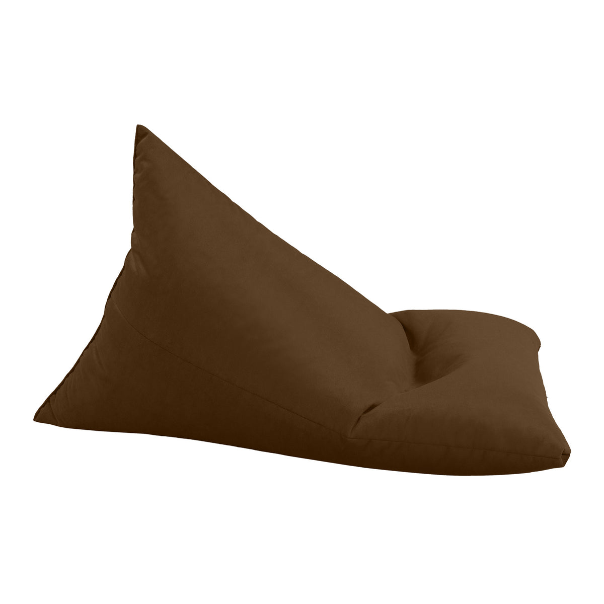 Ilkay Velvet Bean Bag Chair Brown Small