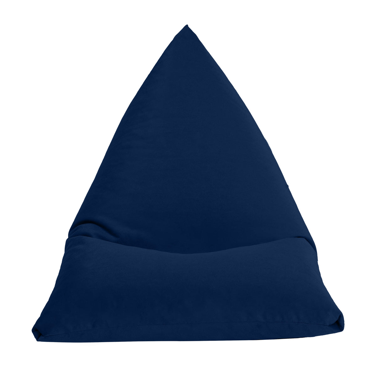 Ilkay Velvet Bean Bag Chair Dark Blue Small