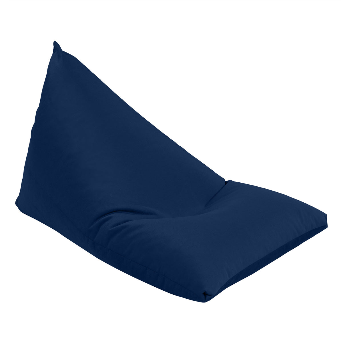 Ilkay Velvet Bean Bag Chair Dark Blue Small