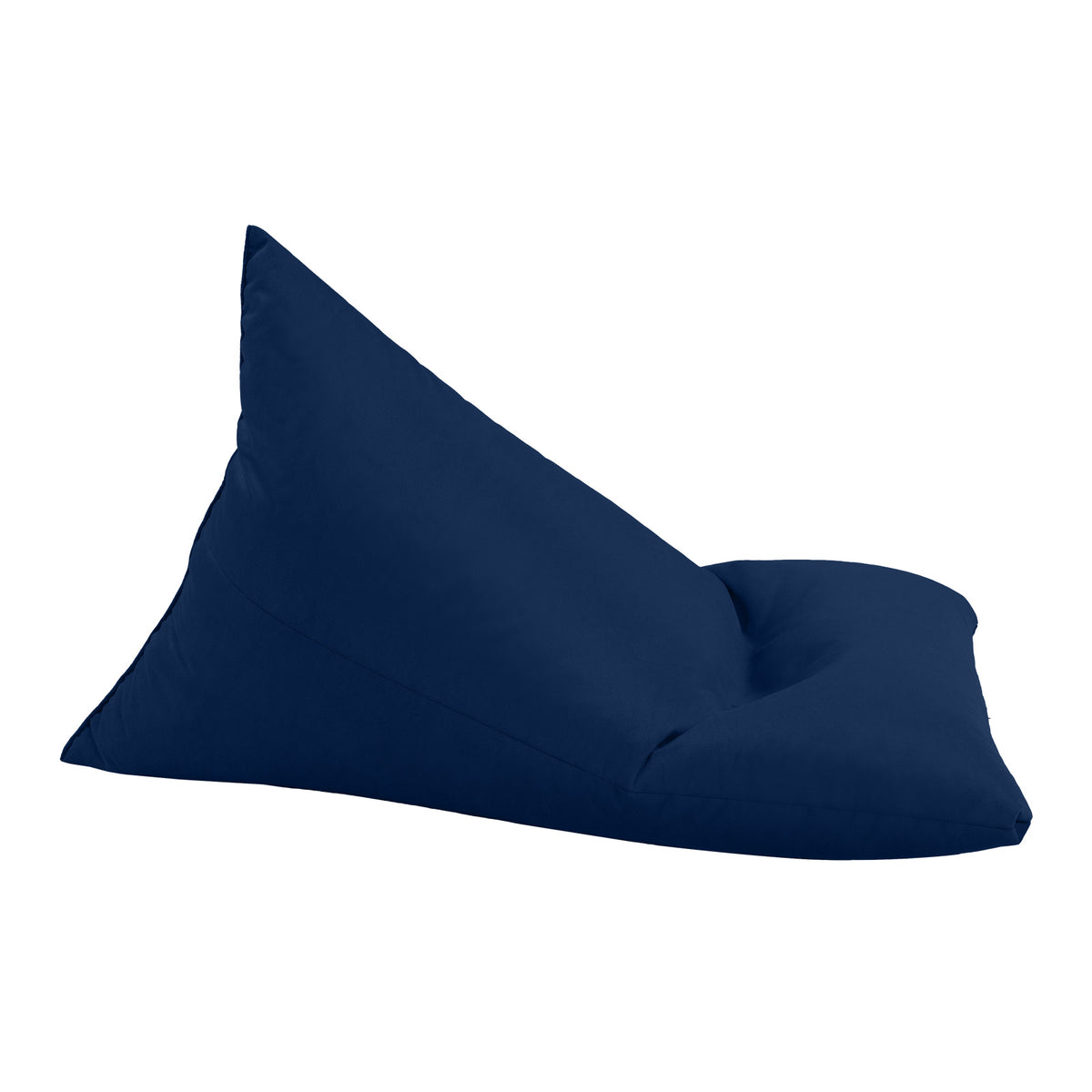 Ilkay Velvet Bean Bag Chair Dark Blue Small