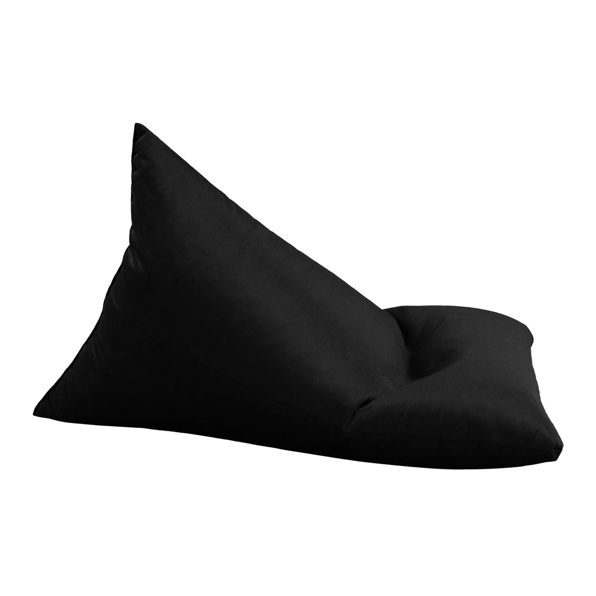 Ilkay Velvet Bean Bag Chair Black Small