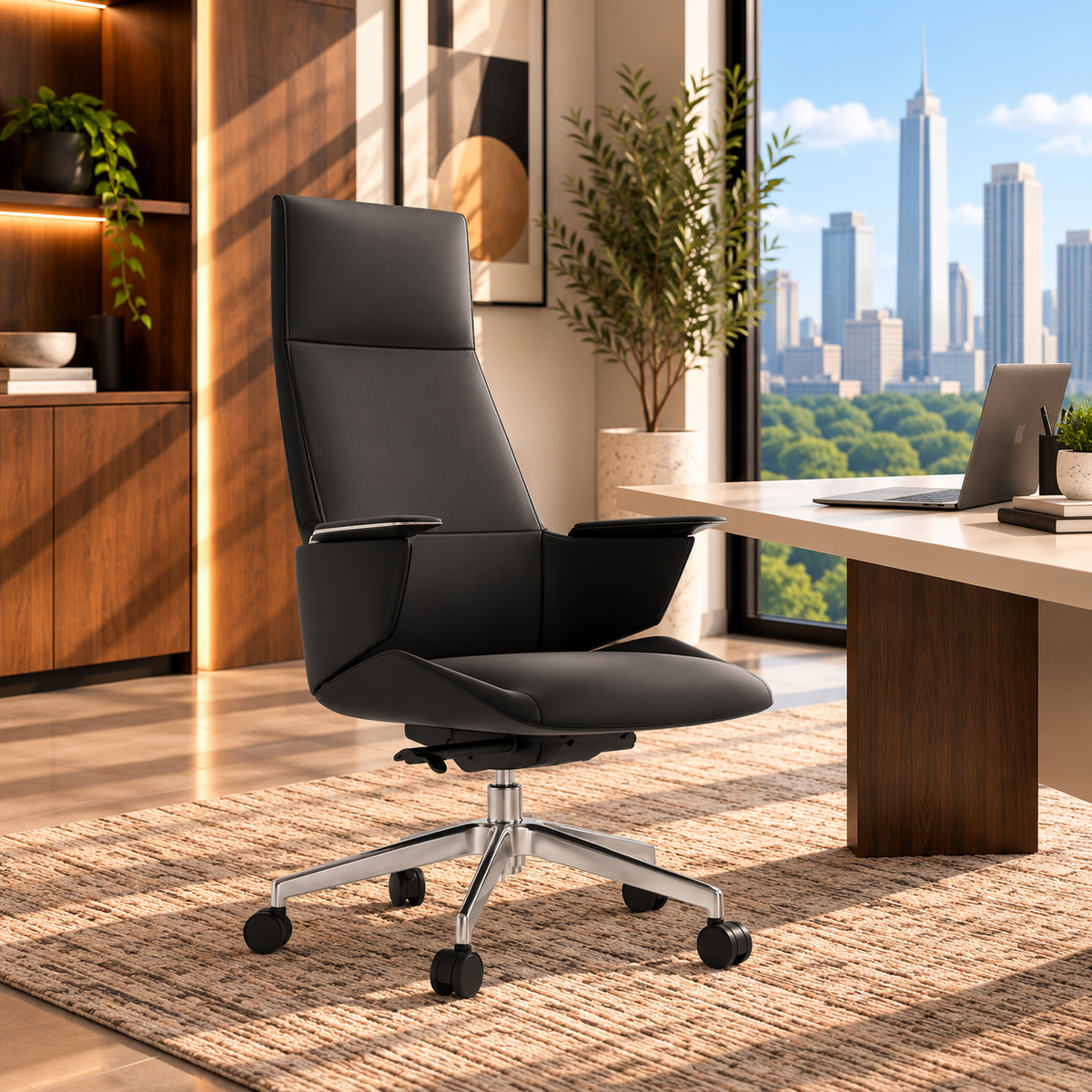 Z15 Leather High Back Chair