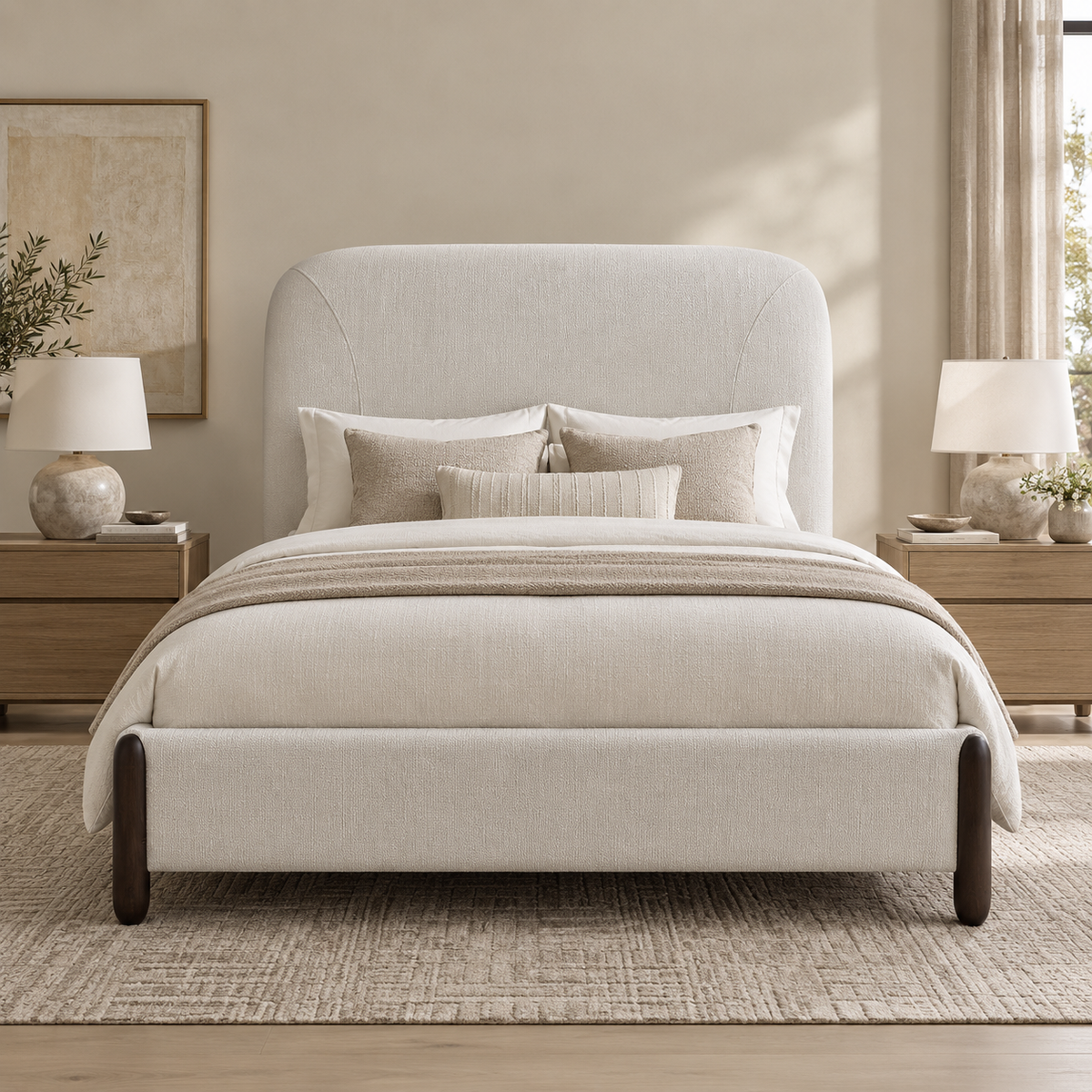 Grace Off White twin Size Bed