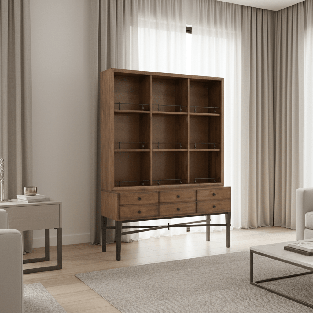 BD Collection For Fairfield Pamela Curio Cabinet Cabinets & Chests| Fairfield Chair