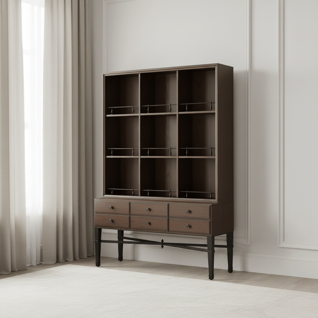BD Collection For Fairfield Pamela Curio Cabinet Cabinets & Chests| Fairfield Chair