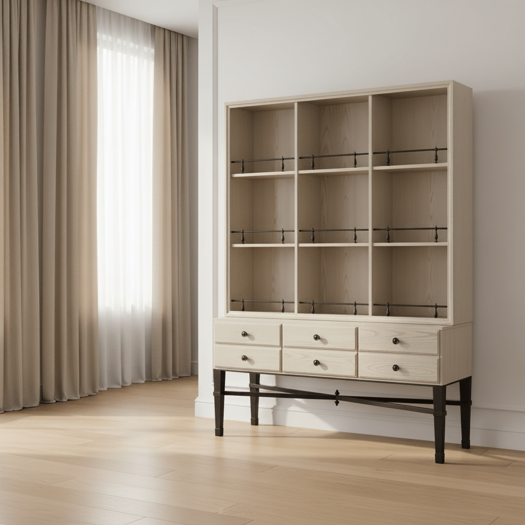BD Collection For Fairfield Pamela Curio Cabinet Cabinets & Chests| Fairfield Chair