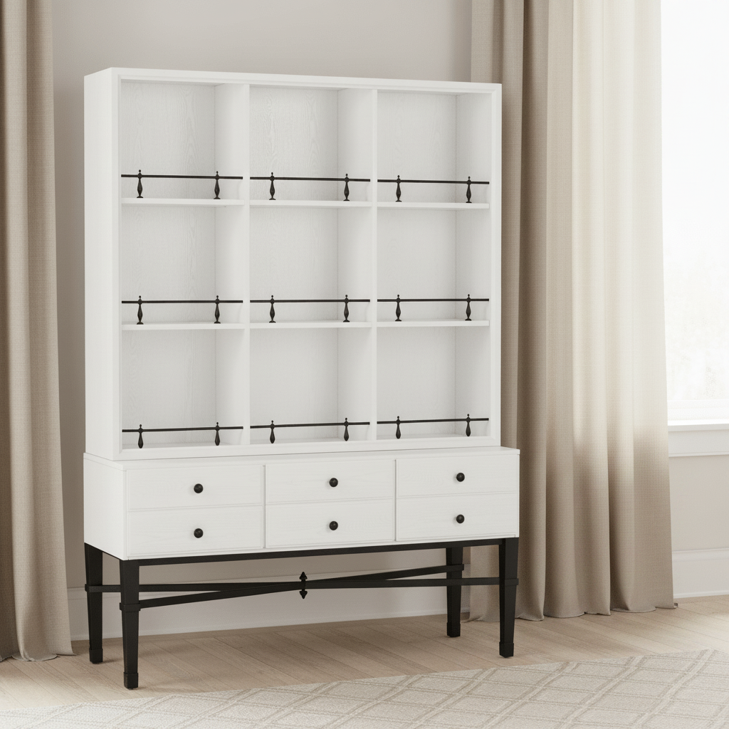 BD Collection For Fairfield Pamela Curio Cabinet Cabinets & Chests| Fairfield Chair