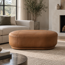 Amani'S Boutique Leather Ottoman