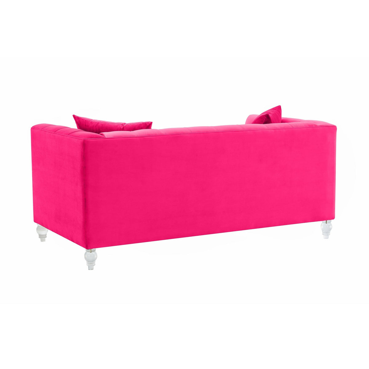 Bea Hot Pink Velvet Loveseat Sofas & Loveseats| TOV