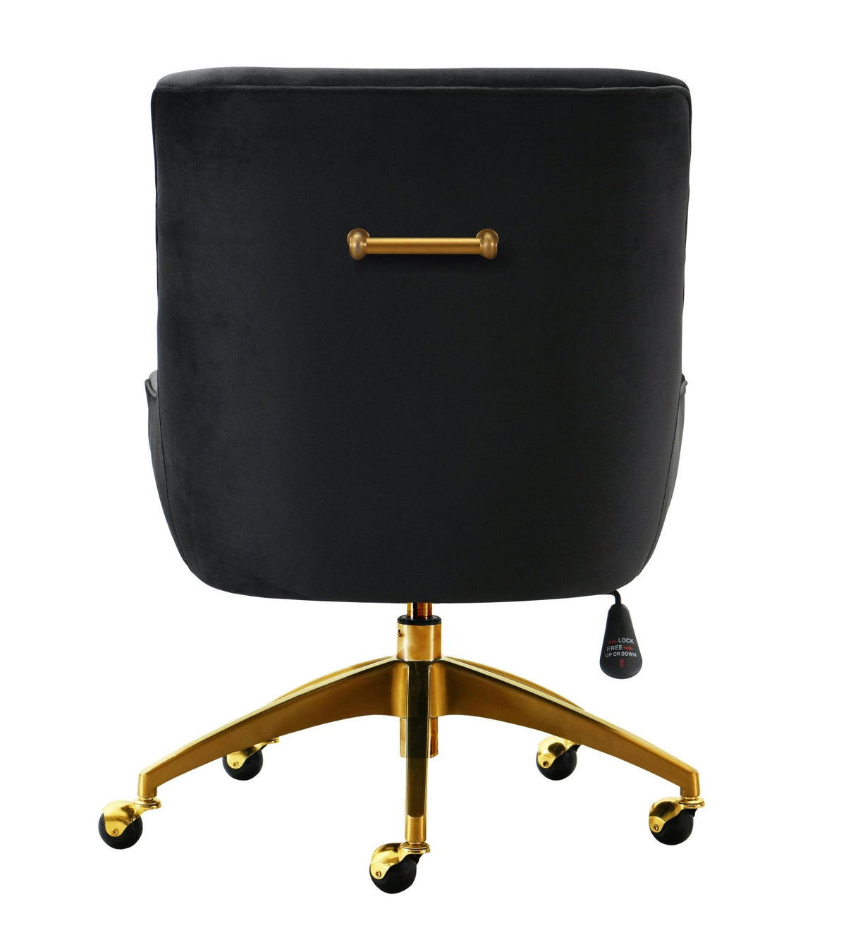 Beatrix Black Office Swivel Chair Chairs| TOV