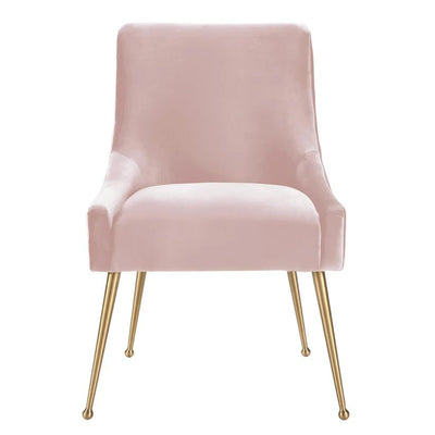 Beatrix Blush Velvet Side Chair - Al Rugaib Furniture
