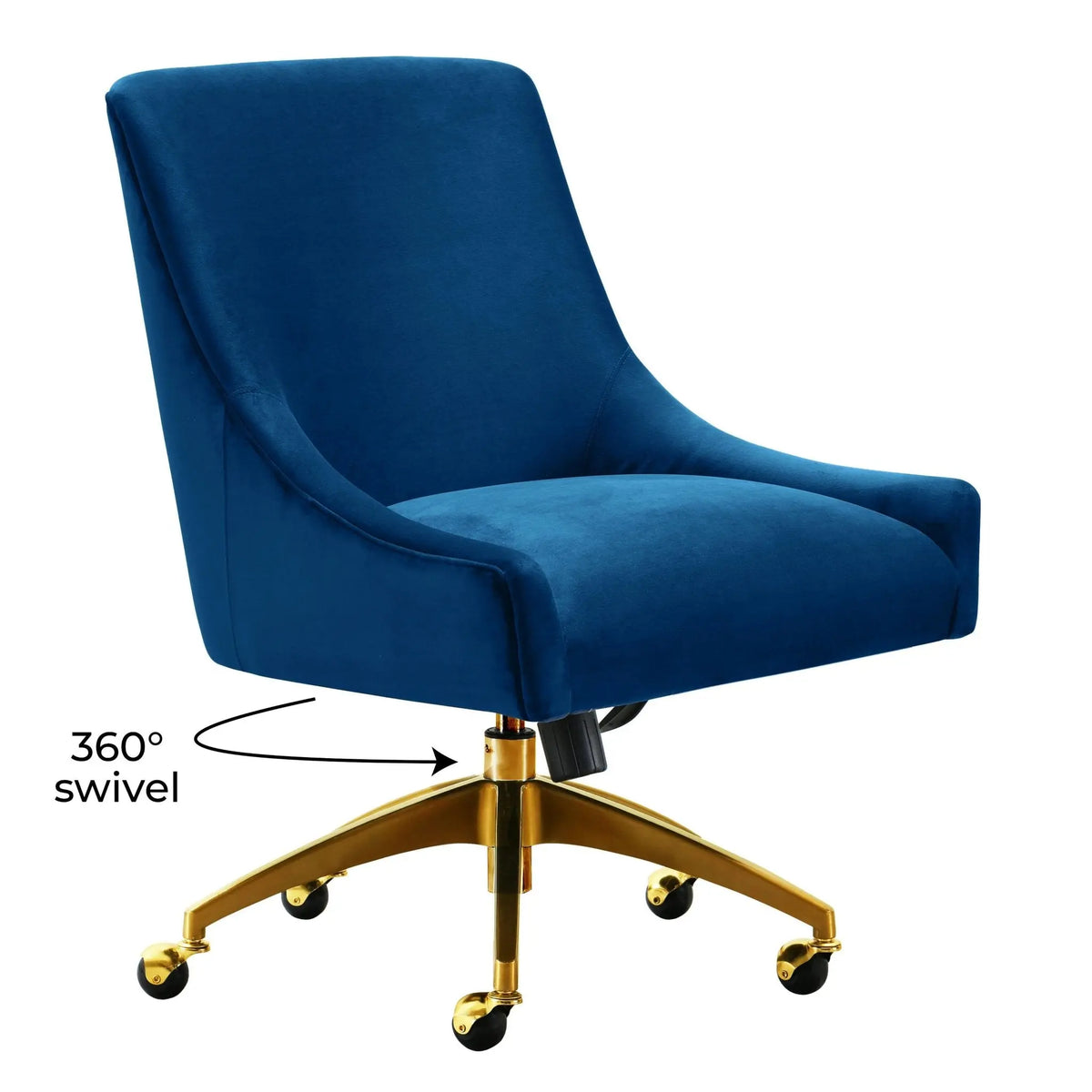 Beatrix Navy Office Swivel Chair Chairs| TOV