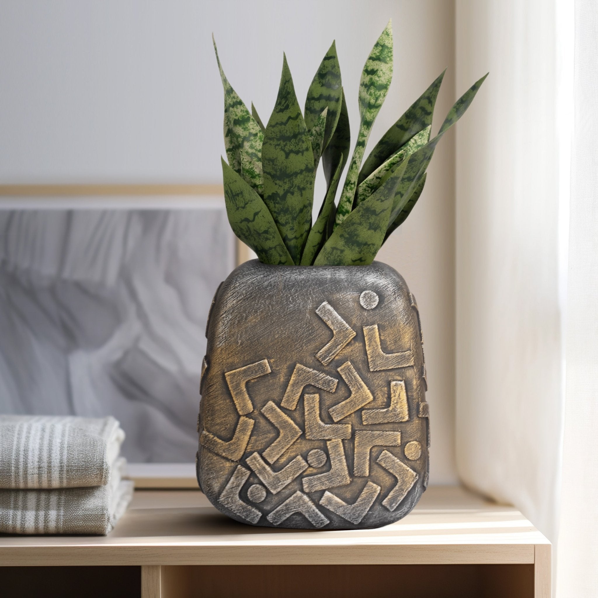 Bebir Shapes Ceramic Vase Vases and Jars| Sagebrook Home