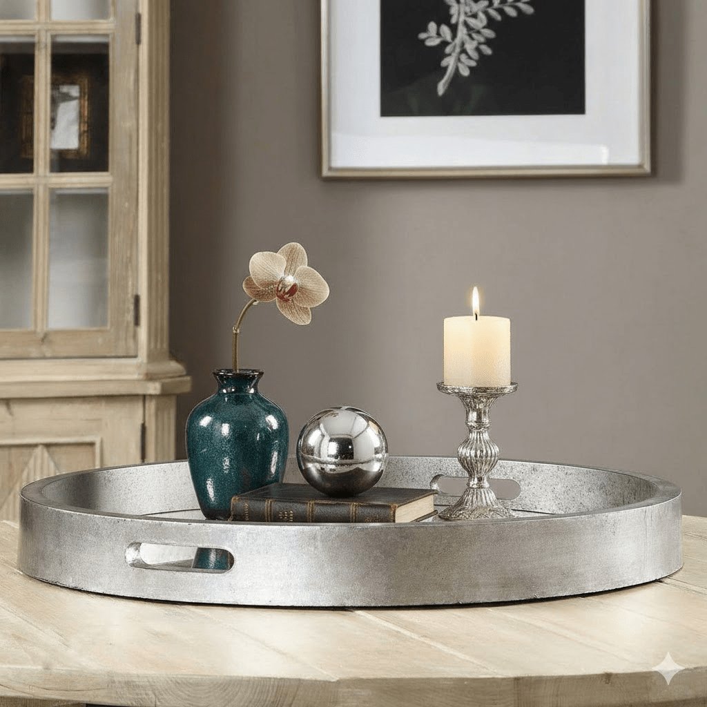 Bechet Silver Tray Tray| Uttermost