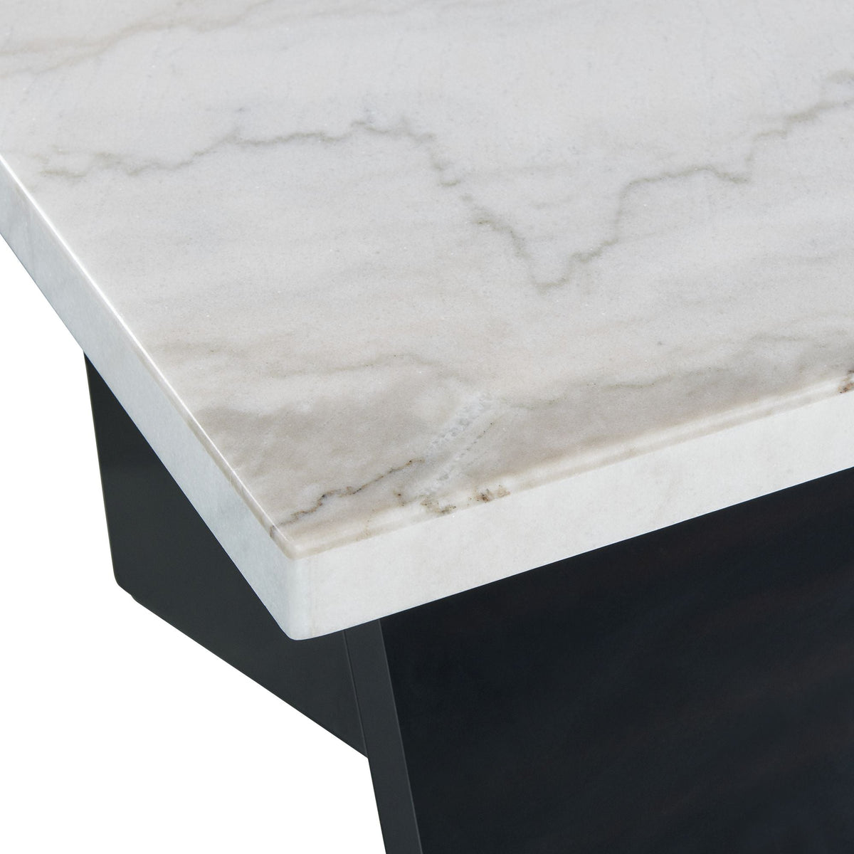 Beckley End Table In White Marble Top Coffee Tables| Roots Furniture
