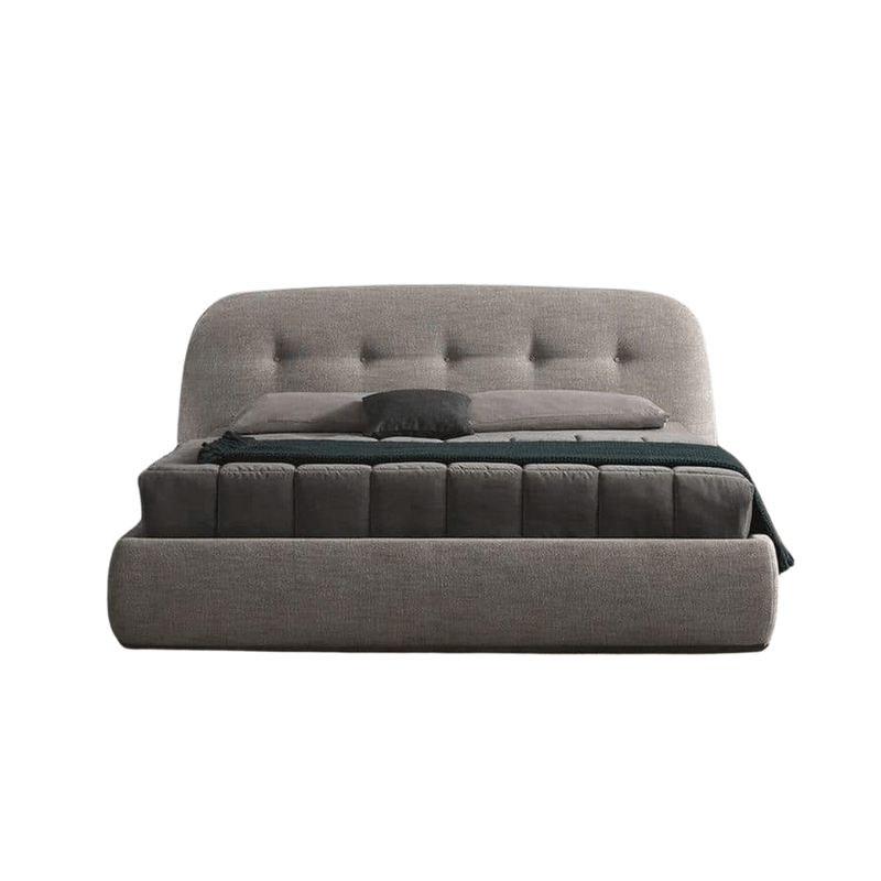 Bed – Grey Linen Upholstered - m - Al Rugaib Furniture