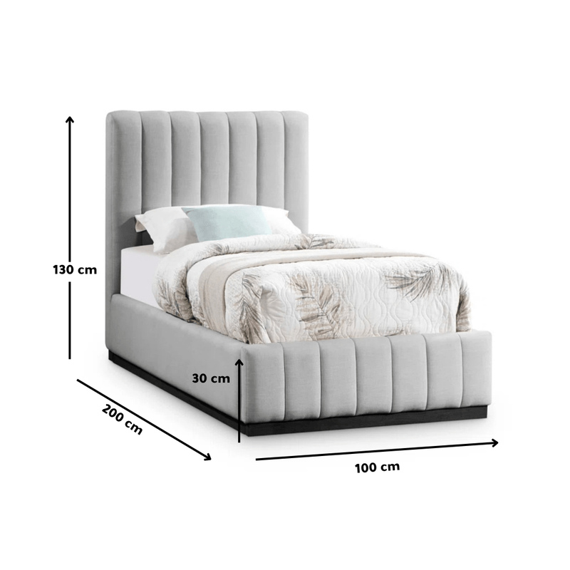 Bed – Off WhiteVelvet Upholstered-s Beds| Otath