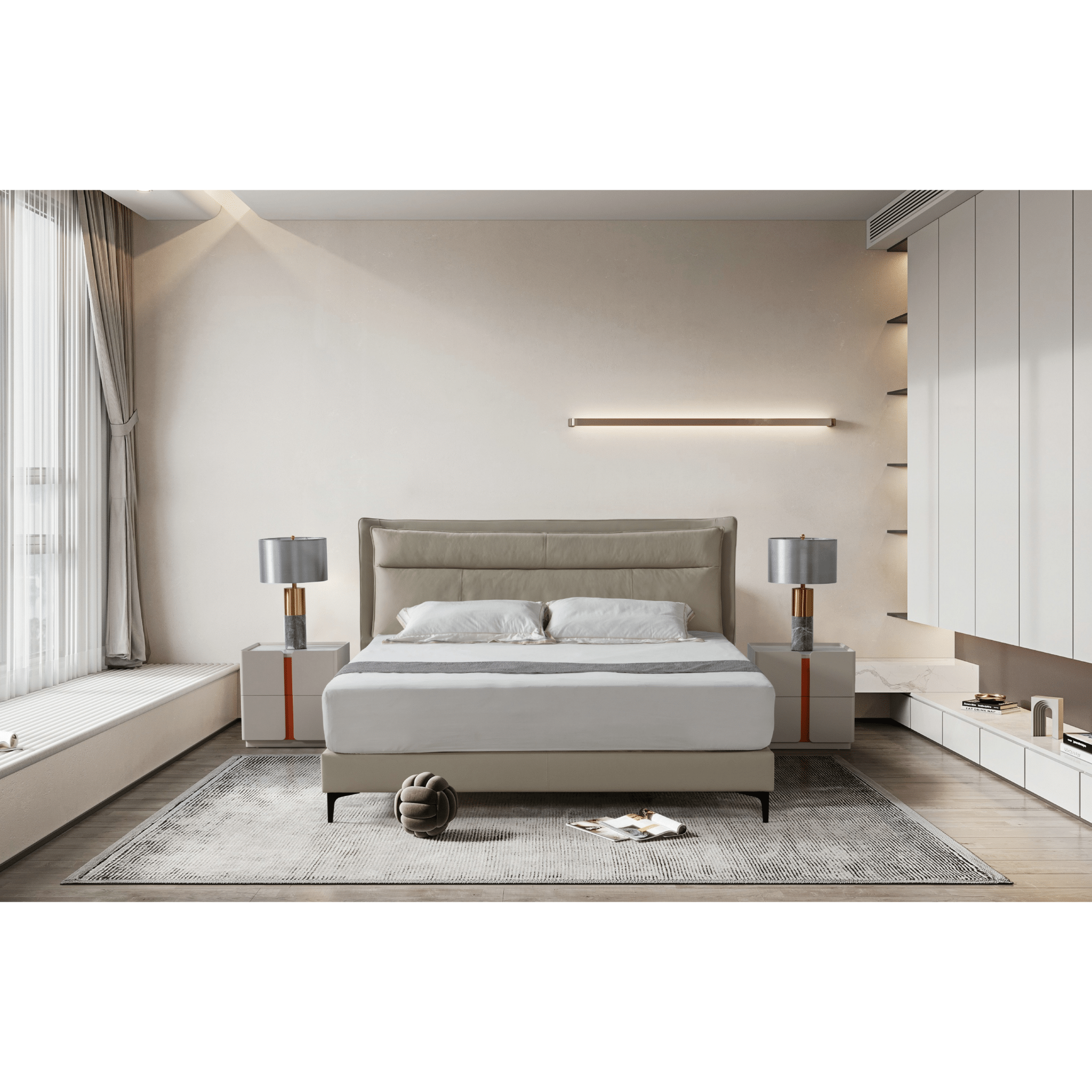 Bedtime Bliss Beige King Bed (King/Queen) Beds| Roots Furniture