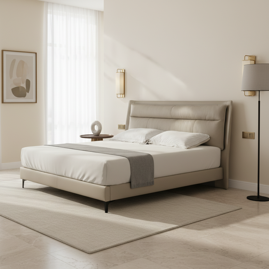Bedtime Bliss Beige King Bed (King/Queen) Beds| Roots Furniture