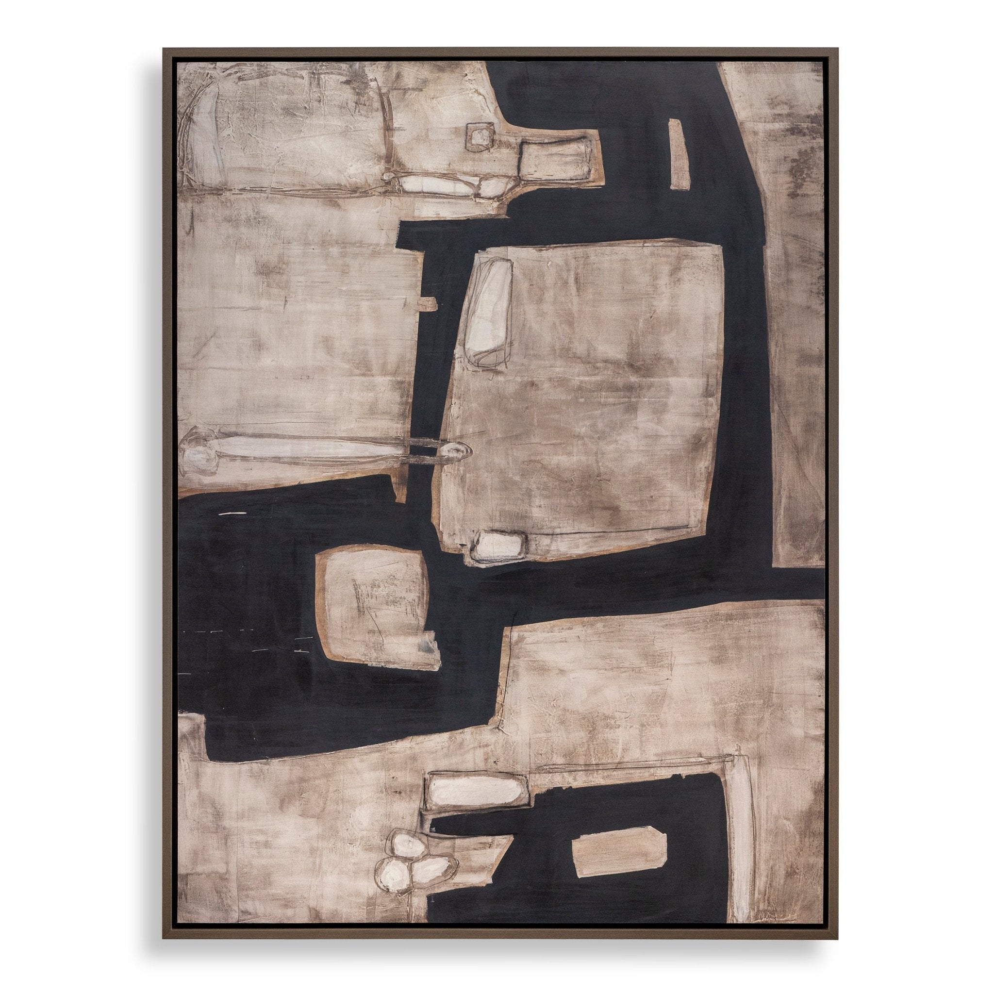 Been Around The Block Framed Canvas Table Decors| Uttermost