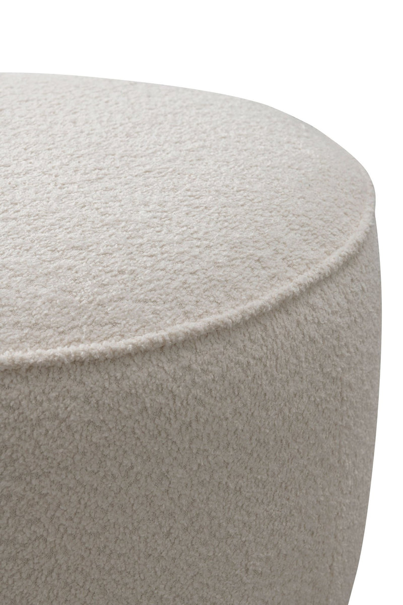 Beige Boucle Ottoman W55.5xH44cm - Al Rugaib Furniture
